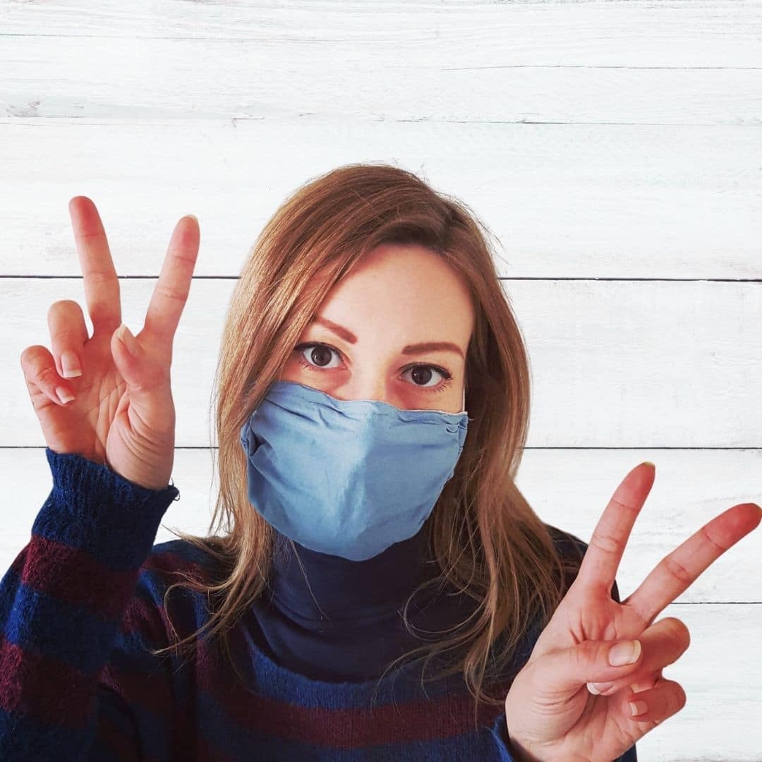 Eco-Mascherine Protettive "Pure Cotton", Misura Adulto - immagine 3