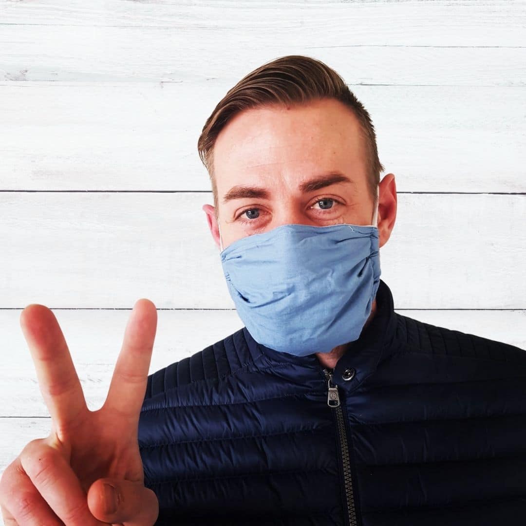 Eco-Mascherine Protettive "Pure Cotton", Misura Adulto - immagine 4