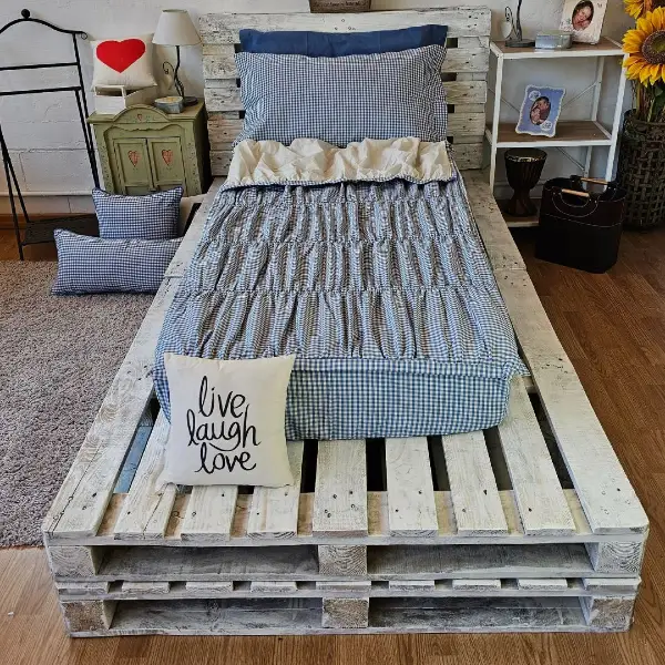 Zip&Dream, Set da letto completo, Family, Vichy - Quadratino - Azzurro - immagine 6