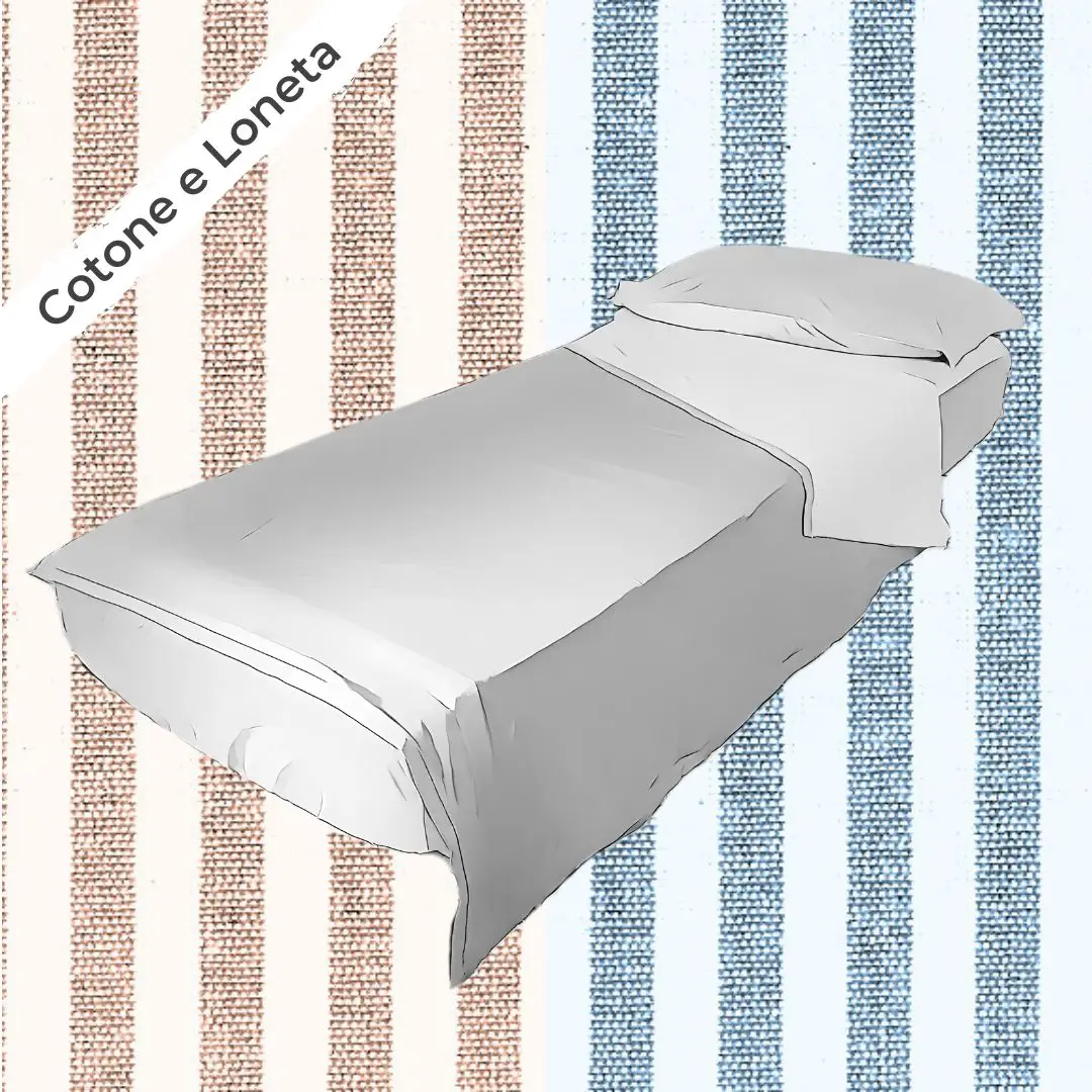 Zip&Tuck Set da letto Completo, Family, Collezione Vichy Righe