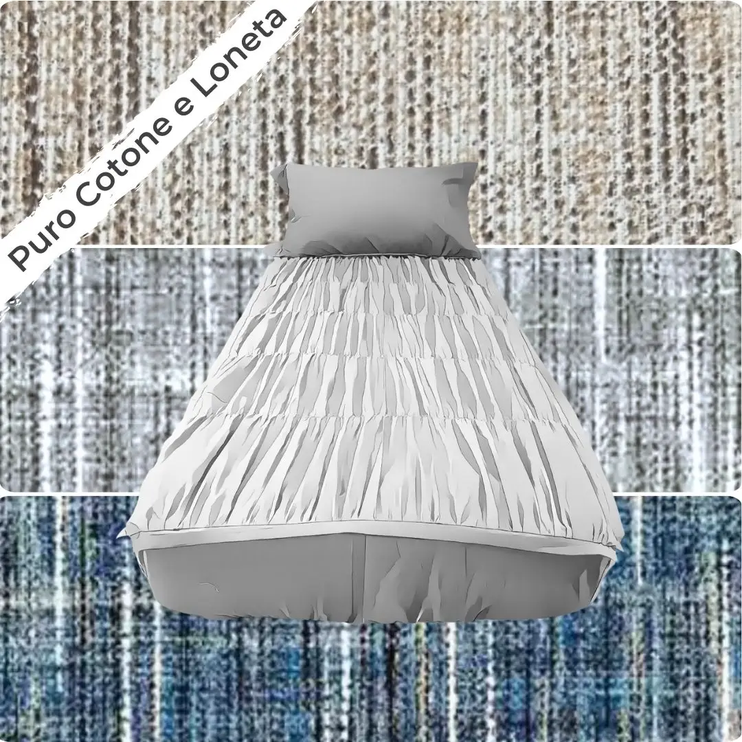 Zip&Dream Set da Letto Completo, Family, Easy - Loneta Melange