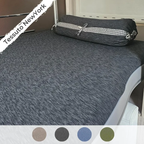 Coprimaterasso d'arredo in tessuto elasticizzato NewYork
